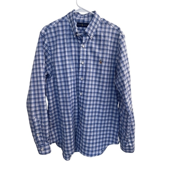 Ralph Lauren Other - Ralph Lauren Long Sleeve Button Down-Blue-White-Size Men’s Large